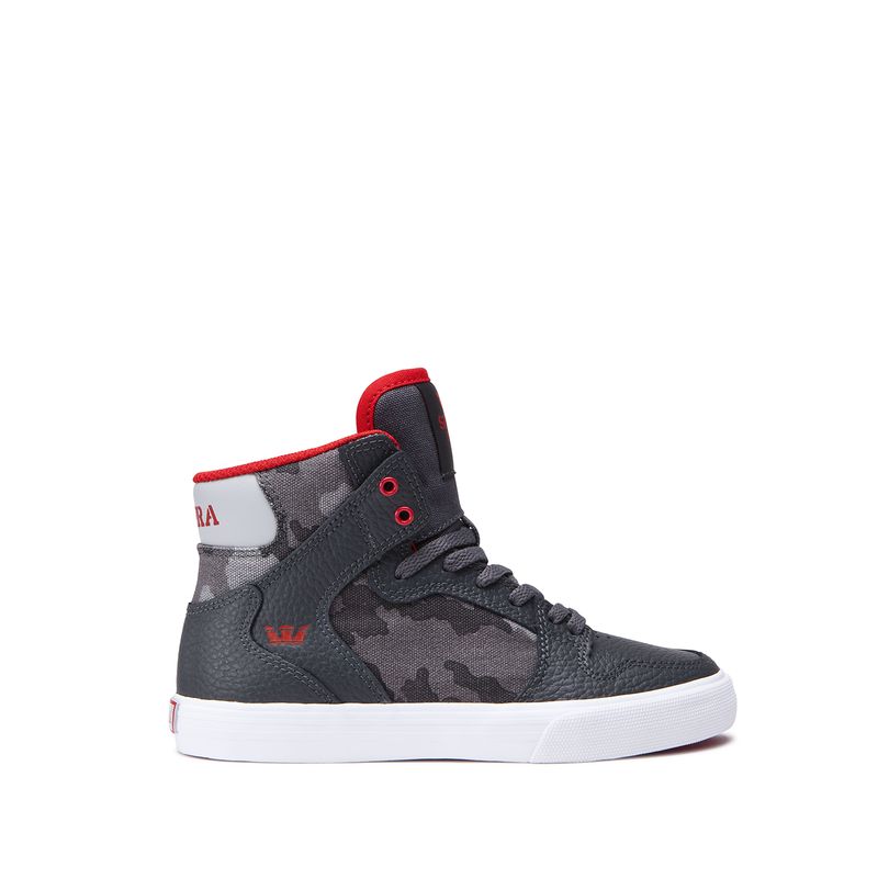 Supra Vaider High Top Schuhe Kinder - Schwarz/Camouflage PJA23585